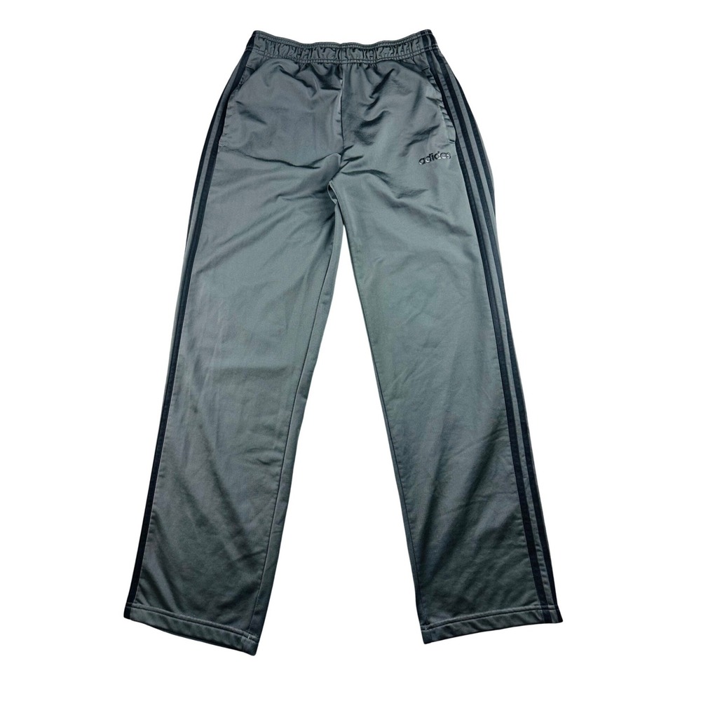 Adidas Track Pants Men L Gray Essentials Tapered Training Activewear GE6194